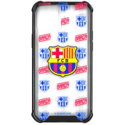 FCバルセロナ iPhone 12 / 12 Pro ケース （クリア×総柄）