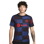 FCバルセロナ DRI-FIT アカデミー プロ S/S トップ 24/25 （ブラック/ブラック/ユニバーシティレッド）