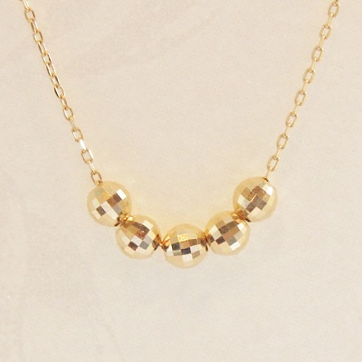 521Aq【胸元華やか】ネックレス　ミラーボール　10mm　CZダイヤ　S925 521Aq【胸元華やか】ネックレス ミラーボール 10mm CZダイヤ S925