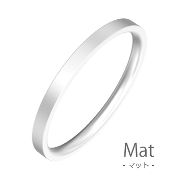 K18wg Flat 平打2mm幅 マリッジリング結婚指輪