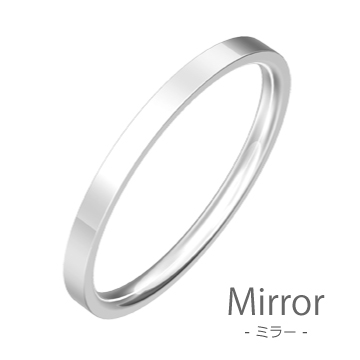 K18wg Flat 平打2mm幅 マリッジリング結婚指輪