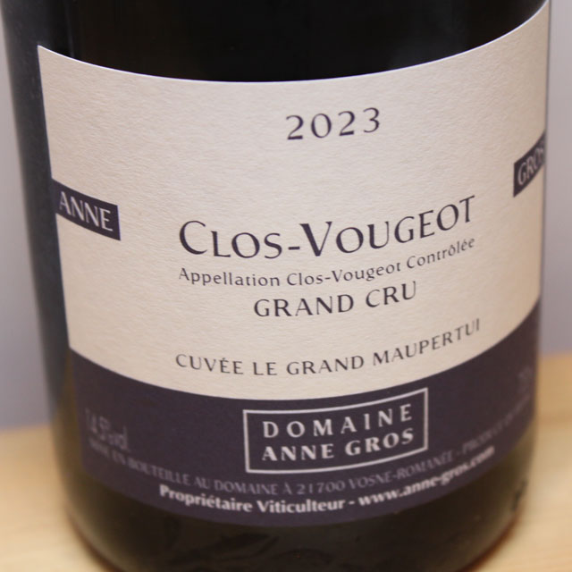 ドメーヌ・アンヌ・グロ　クロ・ヴージョ　グラン・クリュ　ル・グラン・モーペルテュイ