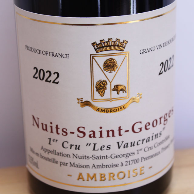 ベルトラン・アンブロワーズ　ニュイ・サン・ジョルジュ　プルミエ・クリュ　レ・ヴォークラン