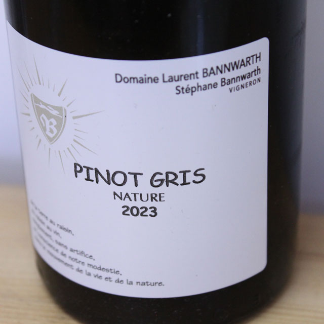 ローラン・バーンワルト　ピノ・グリ・ナチュール