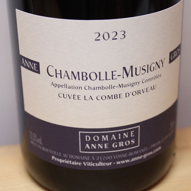 アンヌ・グロ　シャンボール・ミュジニー　ラ・コンブ・ドルヴォ―