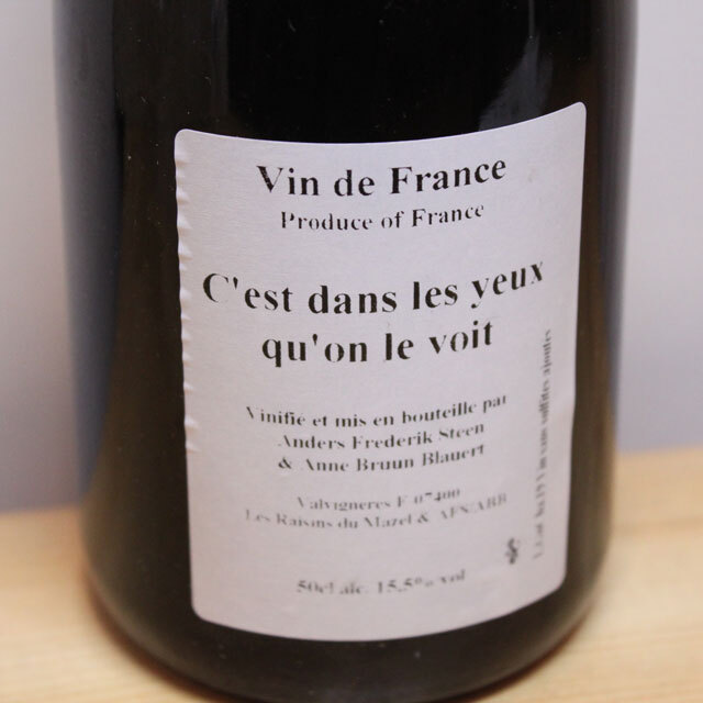 アンダース・フレデリック・スティーン　セ・ドン・レ・ジュー・コン・ル・ヴォワ（赤やや甘口）