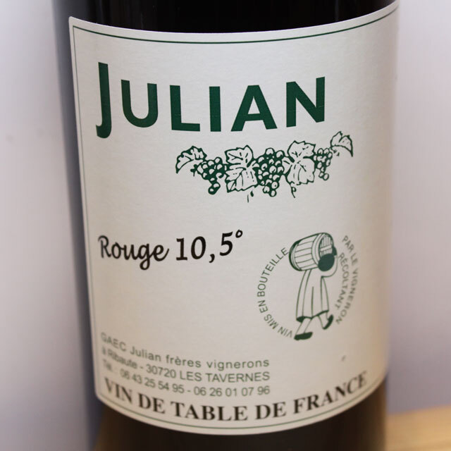 ルイ・ジュリアン　ヴァン・ド・フランス　ルージュ　10.5%