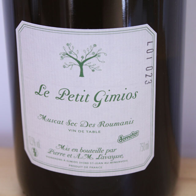 ル・プティ・ドメーヌ・ド・ジミオ　ミュスカ・セック・デ・ルマニス
