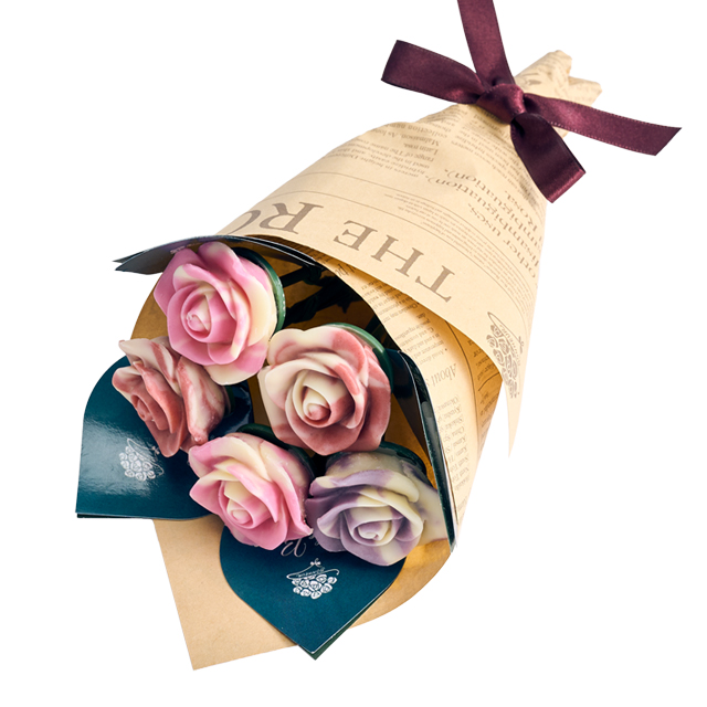 ベルローズ・ボヌール　5本ブーケBOX B