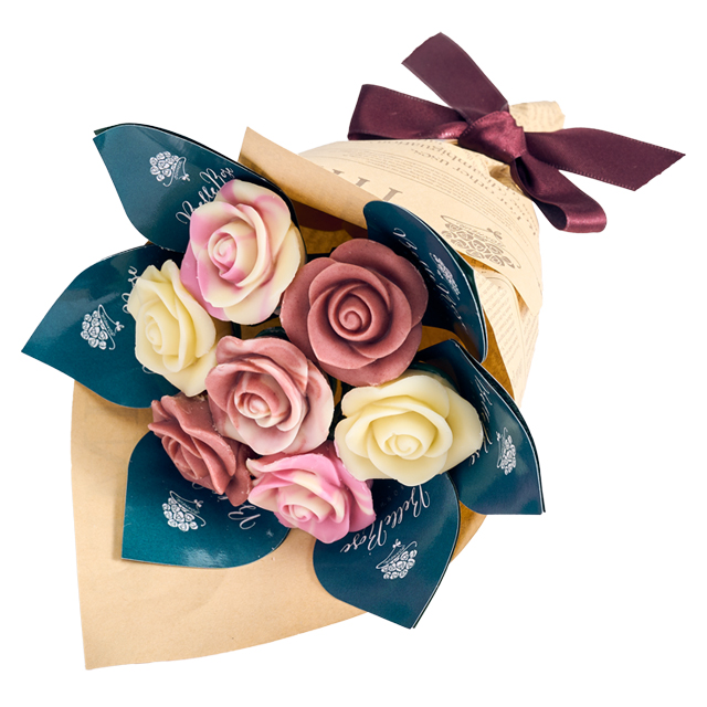 ベルローズ・ボヌール 7本ブーケBOX B