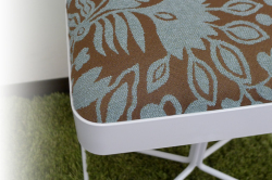 エントランススツール（玄関椅子）スインググラスEX／ミントフラワー　