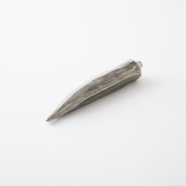 【予約商品】CASTEM｜リアルオブジェシリーズ｜メタルオクラ｜おくら｜野菜｜箸置き