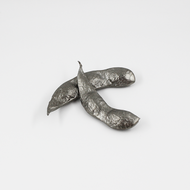 【予約商品】CASTEM｜リアルオブジェシリーズ｜メタルエダマメ｜枝豆｜野菜｜箸置き