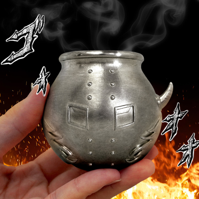 予約販売】キン肉マン｜悪魔将軍型のぐい呑み｜鬼出しの釜｜株式会社