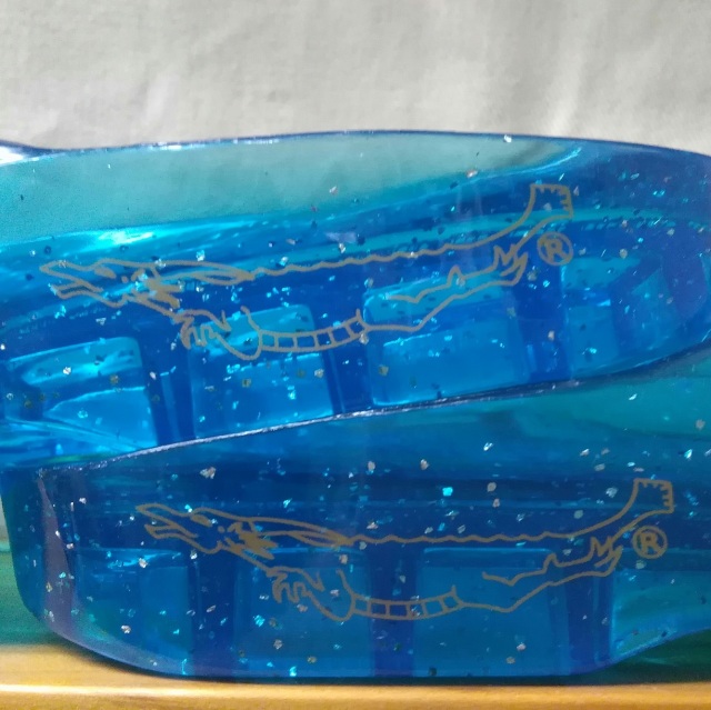 MEZAMELL【ギョサン龍　風】　メンズ サイズ26cm（ L ）ラメブルー    No.120