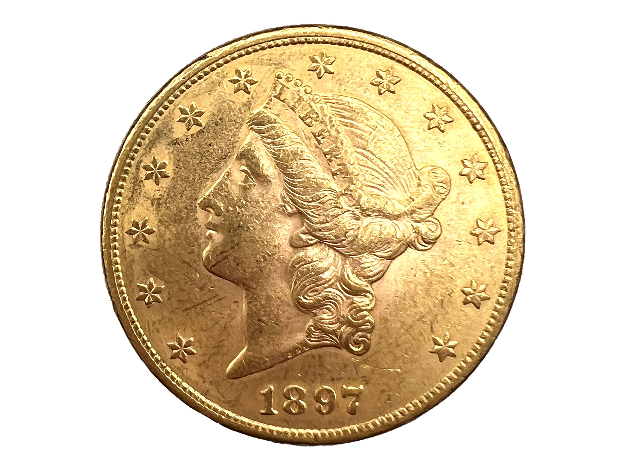 アメリカ 20ドル リバティヘッド金貨 1897年