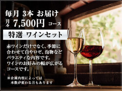 【頒布会】月7,500円 特選 ワインコース