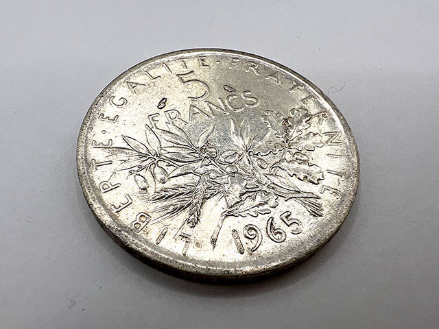 フランス 旧通貨 5フラン 銀貨 1965年 マリアンヌ ワイン通販