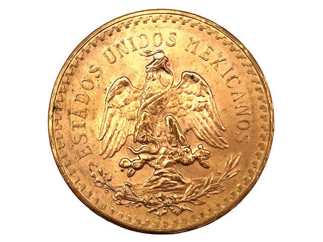 メキシコ 50ペソ K21.6金貨 1947年銘 勝利の女神 センテナリオ