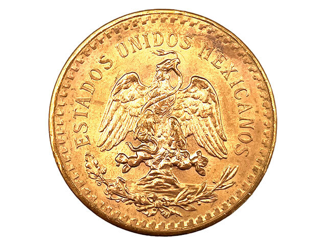 メキシコ 50ペソ K21.6金貨 1947年銘 勝利の女神 センテナリオ