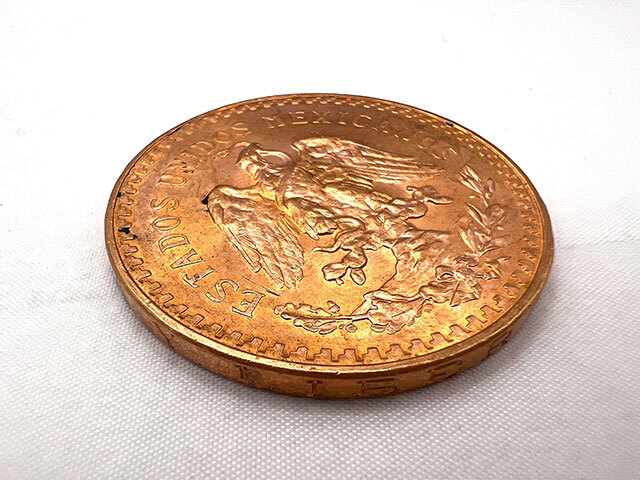メキシコ 50ペソ K21.6金貨 1947年銘 勝利の女神 センテナリオ