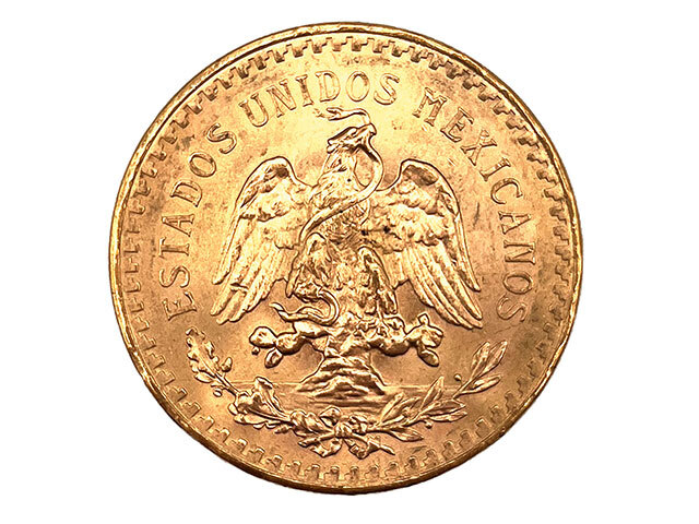 メキシコ 50ペソ K21.6金貨 1947年銘 勝利の女神 センテナリオ