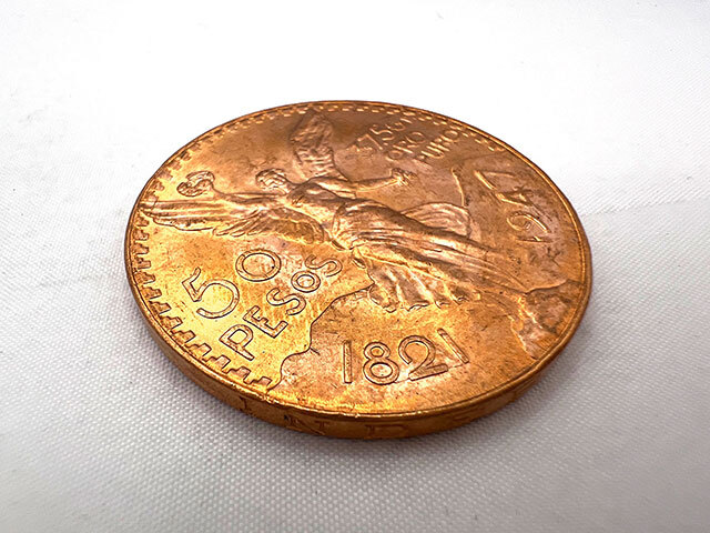 メキシコ 50ペソ K21.6金貨 1947年銘 勝利の女神 センテナリオ