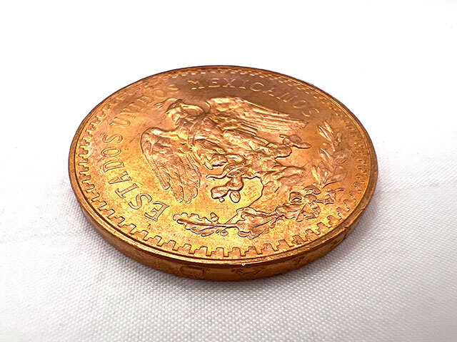 メキシコ 50ペソ K21.6金貨 1947年銘 勝利の女神 センテナリオ