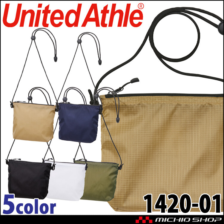 United Athle  CAB ユナイテッドアスレ リップストップサコッシュ 1420-01 通年 マチあり バッグ