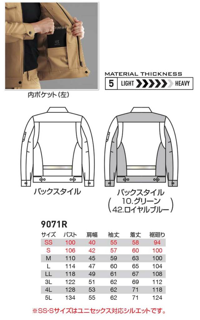 はるページ 高視認作業服 BURTLE バートル ジャケット(ユニセックス) ｜作業服