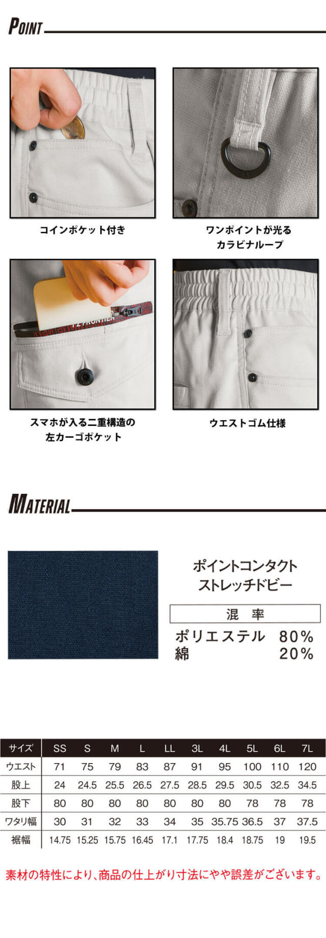 春夏 作業服 アイズフロンティア I'Z FRONTIER 帯電防止 ポイント