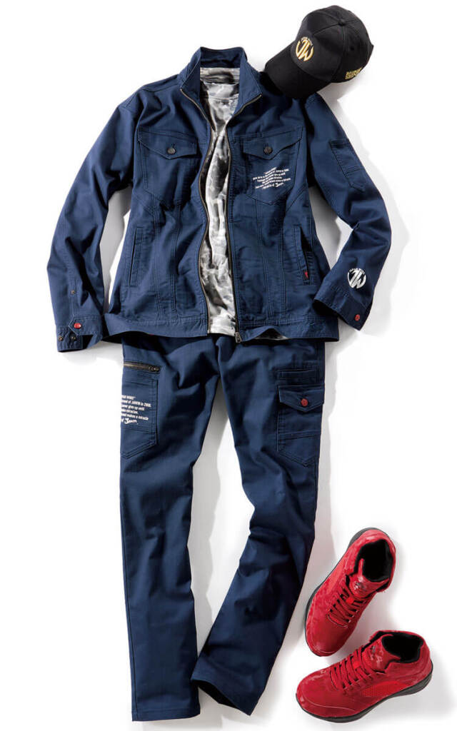 Jawin ジャウィン ストレッチノータックカーゴパンツ 53302