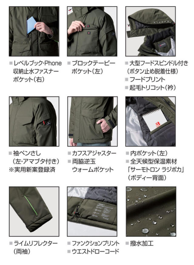 防水、防寒 ネオプレーンジャケット Lサイズ