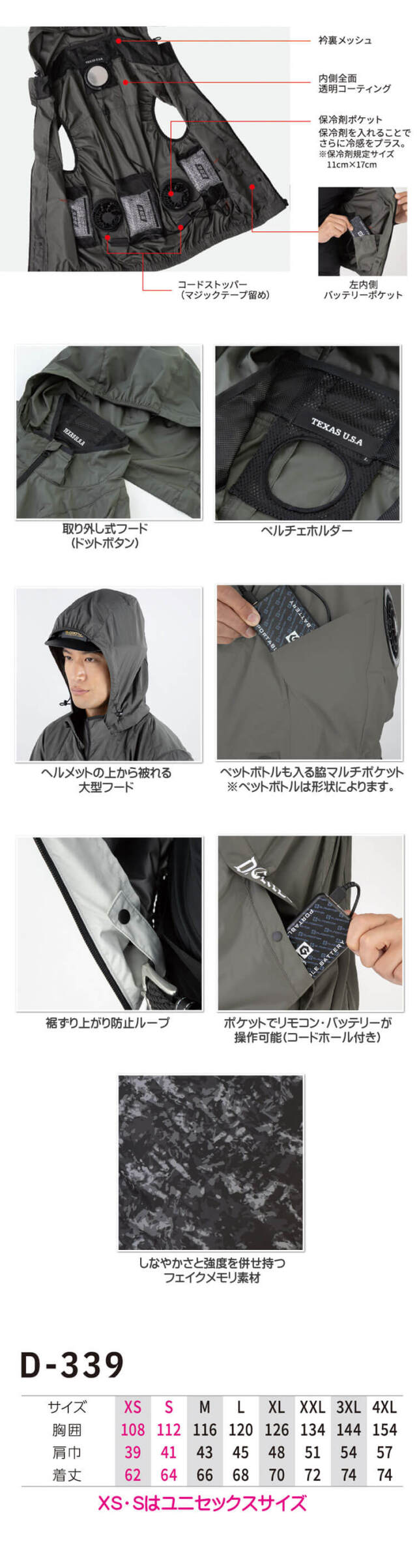 【美品】【DOVE最高峰モデル】チェストジップMENS Ｌサイズ同等 ボルトクール ペルチェ空調ベスト+ファン小型バッテリーフルセット D