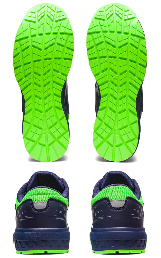 アシックス 安全靴　CP 緑 安全靴 アシックス asics スニーカー ウィンジョブ CP121 ローカット