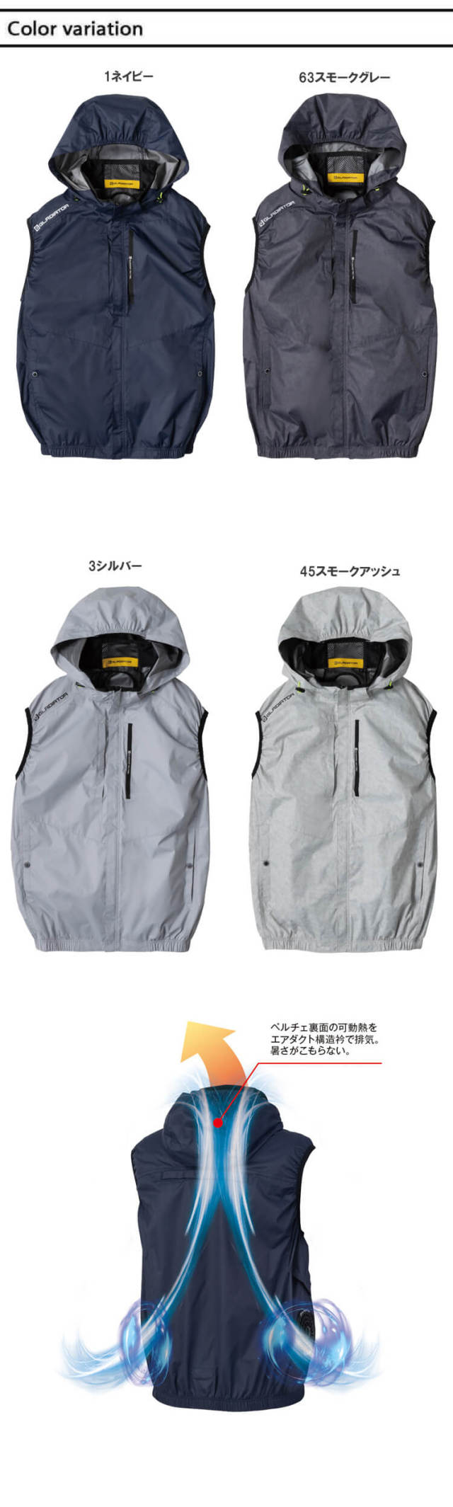 ボルトクール ペルチェ空調ベスト+ファンバッテリーフルセット G-4039