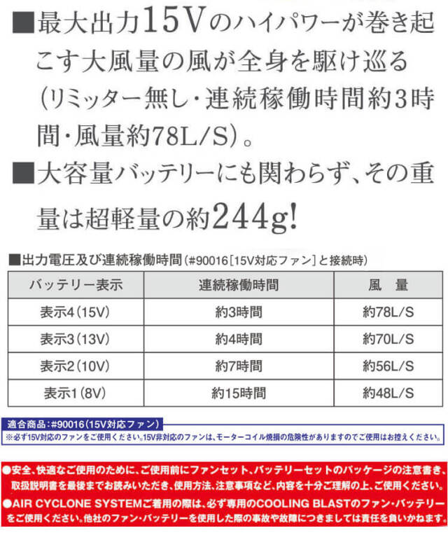 アイズフロンティア ファンユニット＋バッテリーセット リンク