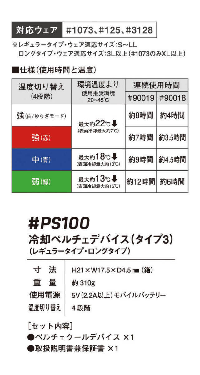 アイズフロンティア 冷却ウェア ペルチェ半袖ポロシャツ