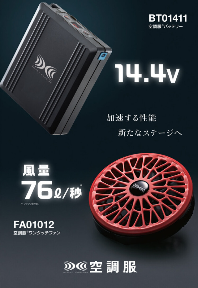 AirSraft 空調服用冷却ファンセット 4個セット