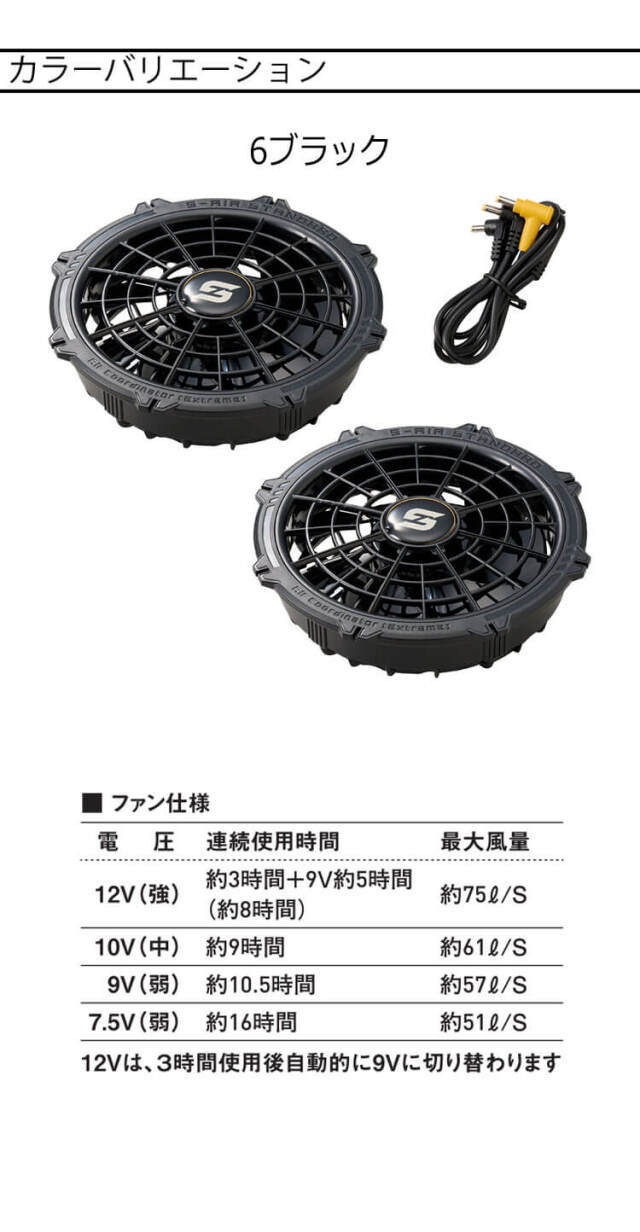 シンメン S-AIR ULTIMATE EVO 12Vファンバッテリーフルセット SA