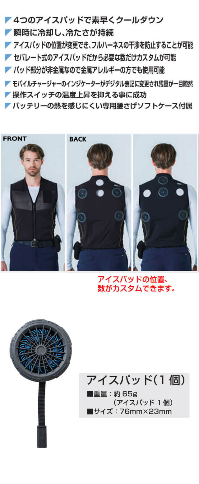 sowa桑和　2025モデル　iCE-PAD 冷却ペルチェベスト USB接続 sowa桑和 2025モデル iCE-PAD 冷却ペルチェベスト USB接続