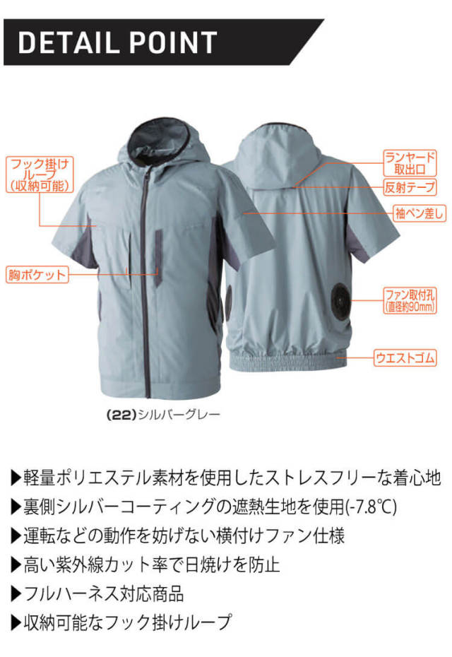 ハ様 桑和 18301 ファンセット イージーケア 空調服 ブラシレス