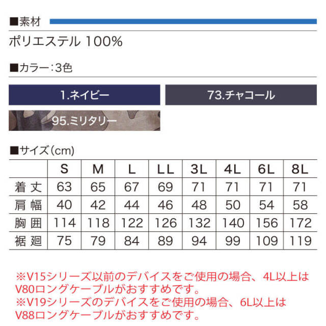 HOOH 快適ウェア 村上被服 サイドファンベスト V7719 | 空調服・ファン