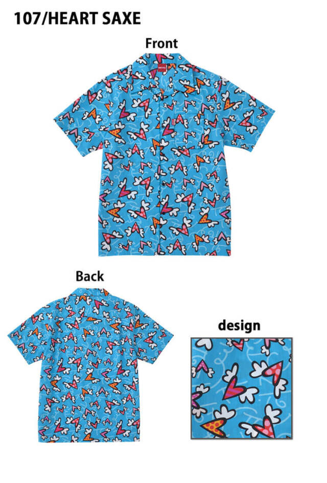 BRITTO 半袖アロハシャツ 773305 メンズ レディース ブロード アイトス