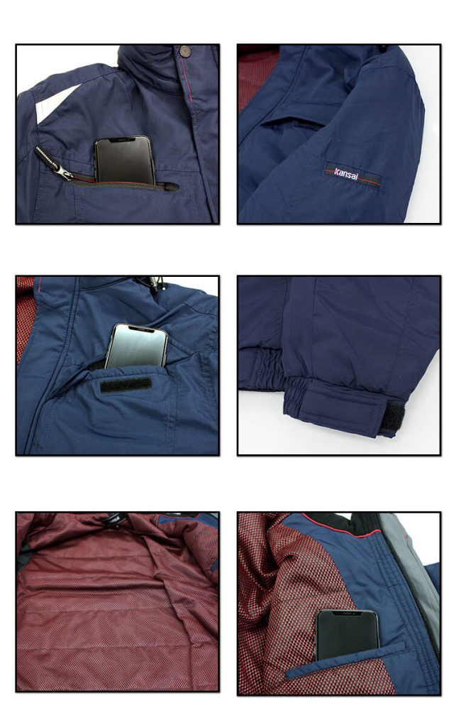 作業服 防寒服 kansai 大川被服 軽防寒ブルゾンK07210カンサイ|防寒着