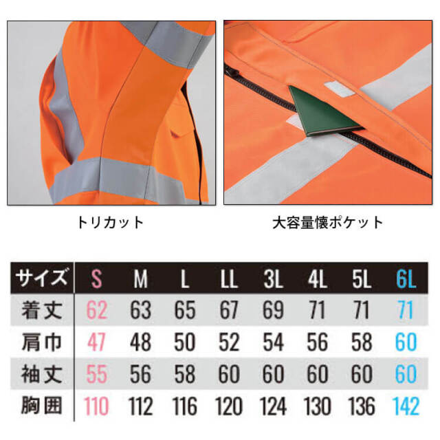 サンエス SUN-S 高視認性安全服ブルゾン WA22291|作業服・作業着の総合