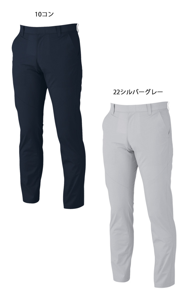 グレー カジュアルパンツ サイズ38 作業服 XEBECジーベック1730ノータックスラックスズボン