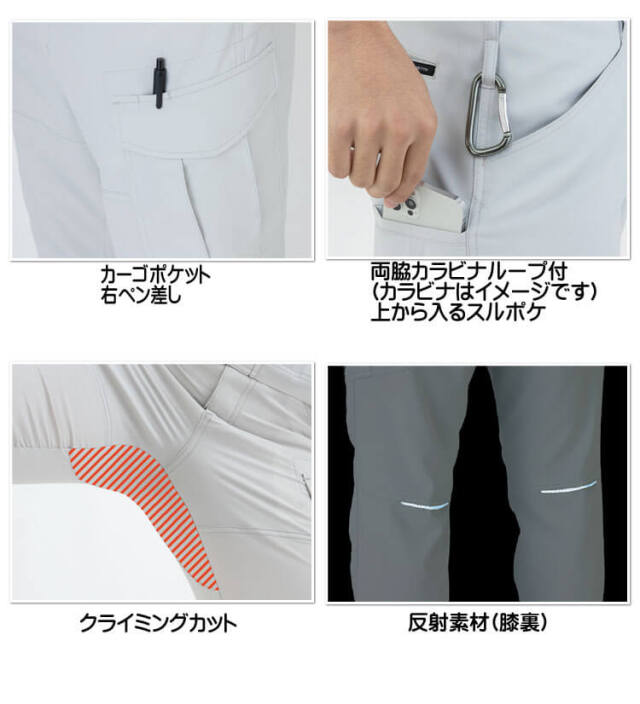 作業服 コーコス CO-COS エコ・ストレッチカーゴパンツ AE-8095| 作業
