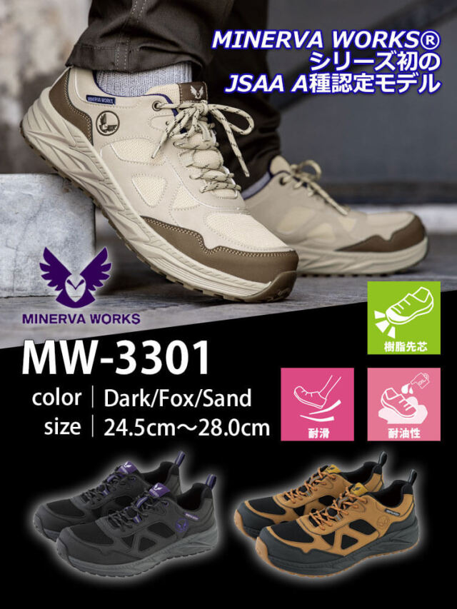 コーコス CO-COS ミネルヴァワークス MINERVAWORKS プロスニーカー MW