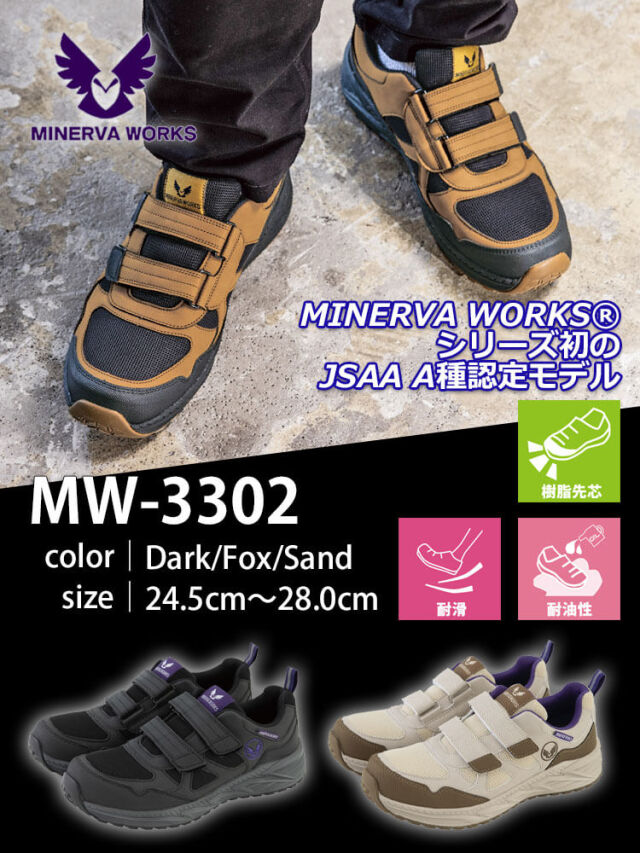 コーコス CO-COS ミネルヴァワークス MINERVAWORKS プロスニーカー MW